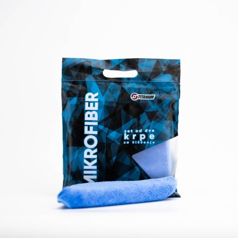 Titanium mikrofiber krpa plava - 2 kom