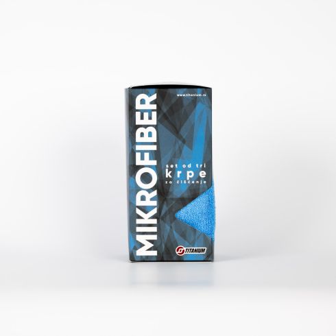 Titanium plava krpa od mikrovlakana - 3 kom