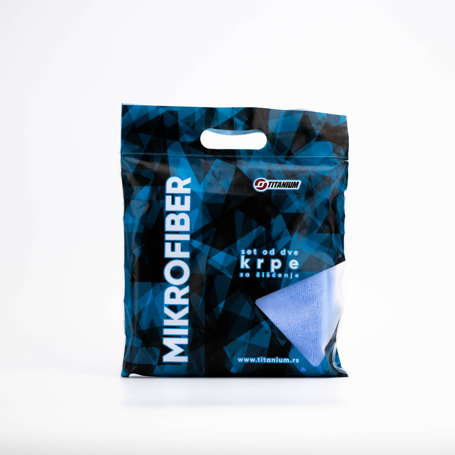Titanium mikrofiber krpa plava - 2 kom